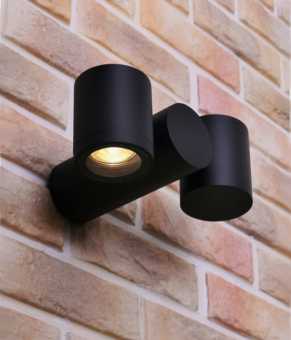 오웬 2등 외부벽등, 야외조명, 외벽등 (블랙)