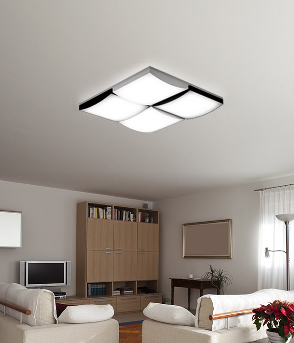 토네이도 8등 거실조명(대 200W, 소 144W)